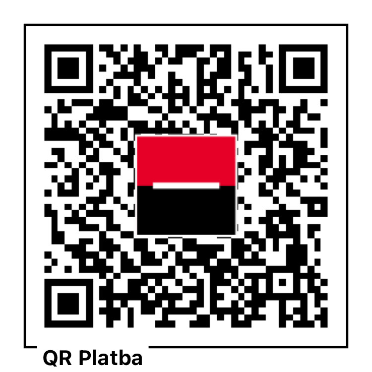 QR kód pro platbu 15 vstupů