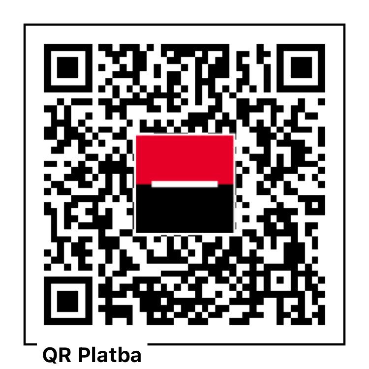 QR kód pro platbu 20 vstupů